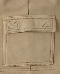 Kids Garment Dyed Premium Fleece Cargo Shorts