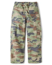 Kids Wide Leg Pull On Cargo Pants
