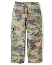 Kids Wide Leg Pull On Cargo Pants