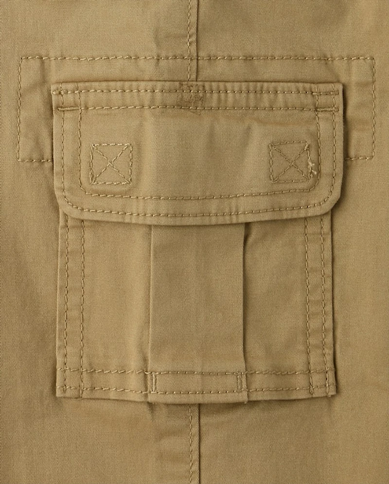 Kids Wide Leg Pull On Cargo Pants