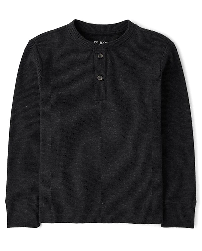 Boys Thermal Henley Top