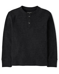 Boys Thermal Henley Top
