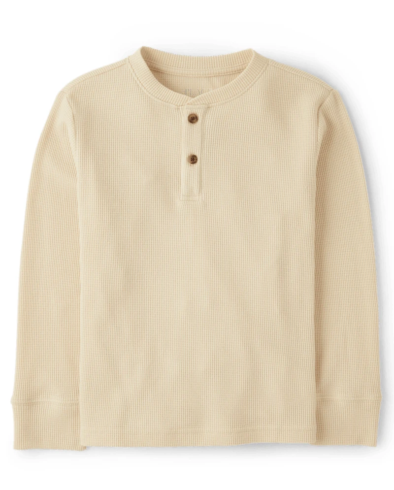 Boys Thermal Henley Top