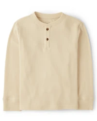 Boys Thermal Henley Top