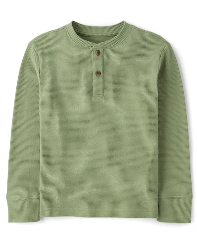 Haut Henley thermique pour garçon