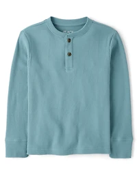 Boys Thermal Henley Top