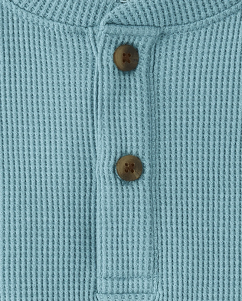 Boys Thermal Henley Top