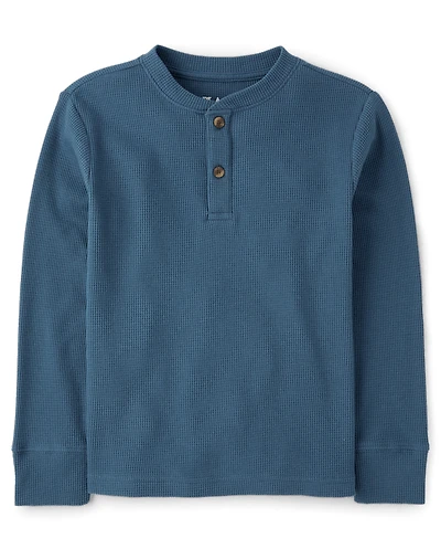 Haut Henley thermique pour garçon