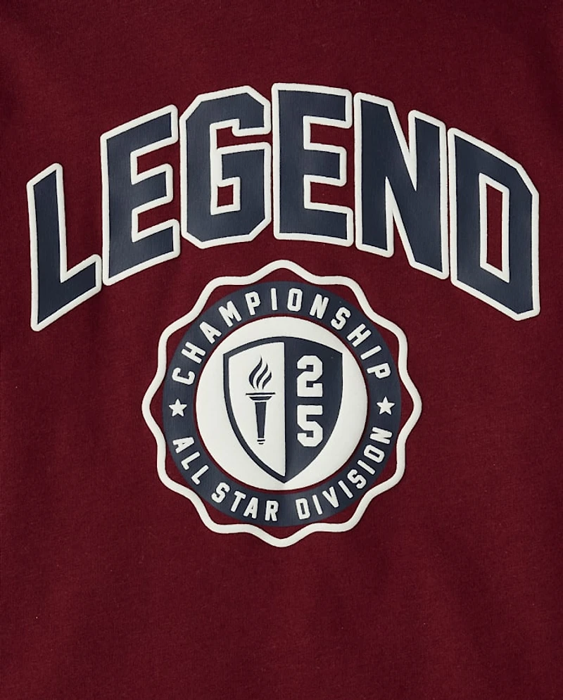 Kids Varsity Hooded Top