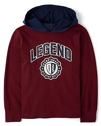 Kids Varsity Hooded Top