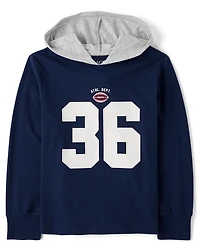 Kids Varsity Hooded Top