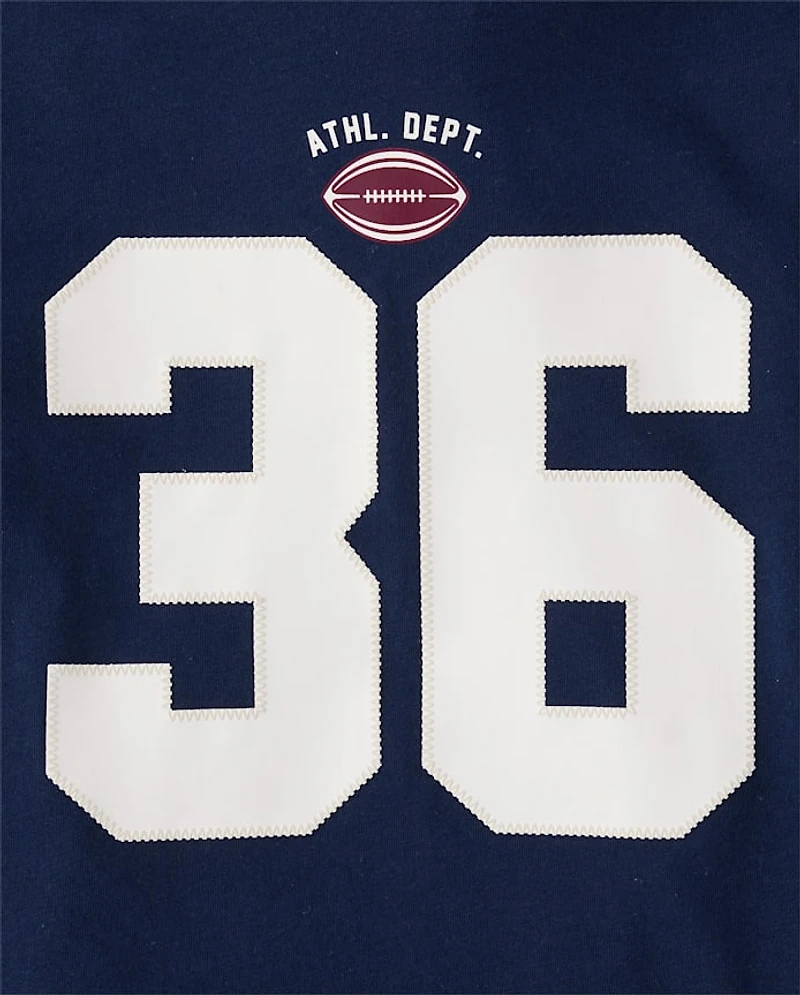 Kids Varsity Hooded Top