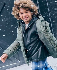 Boys Hooded Puffer Jacket
