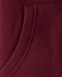 Boys Varsity Patch Premium Fleece Sherpa Lined Zip Up Hoodie