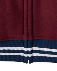 Boys Varsity Patch Premium Fleece Sherpa Lined Zip Up Hoodie