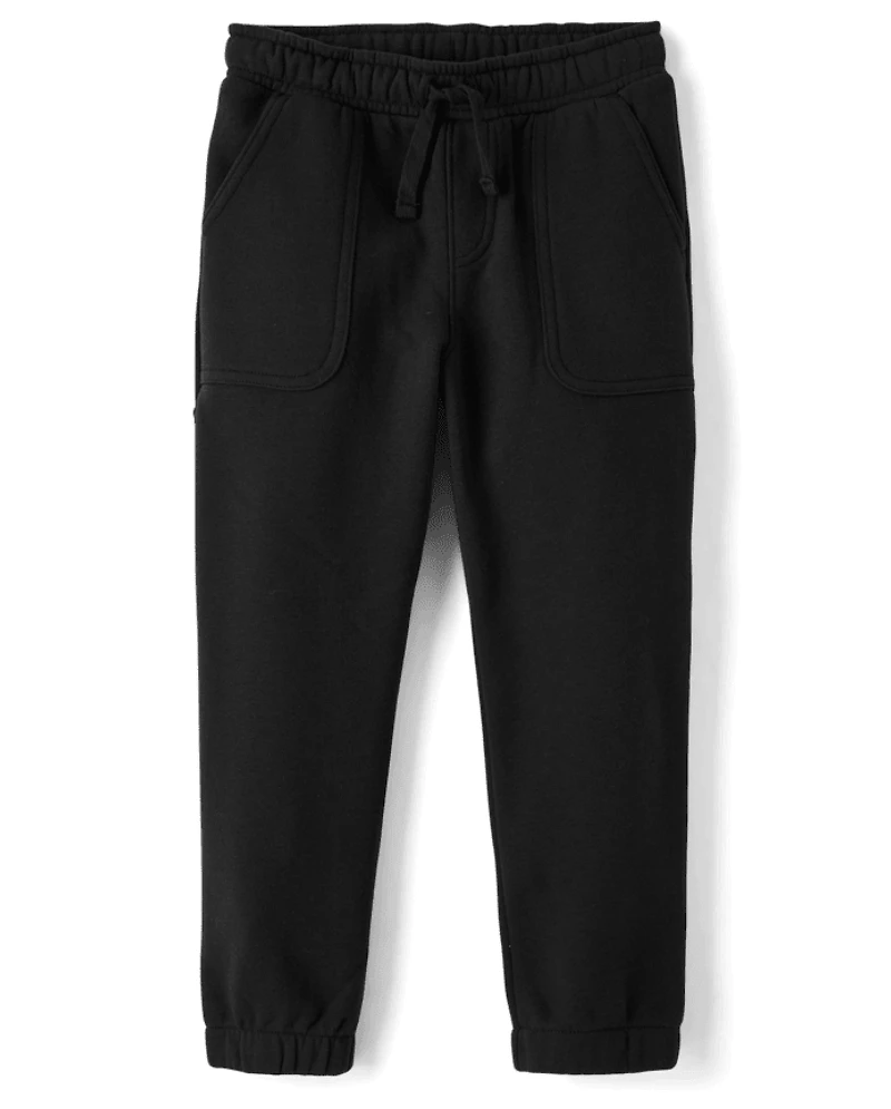 Boys Premium Fleece Loose Carpenter Jogger Pants