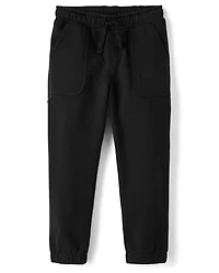 Boys Premium Fleece Loose Carpenter Jogger Pants