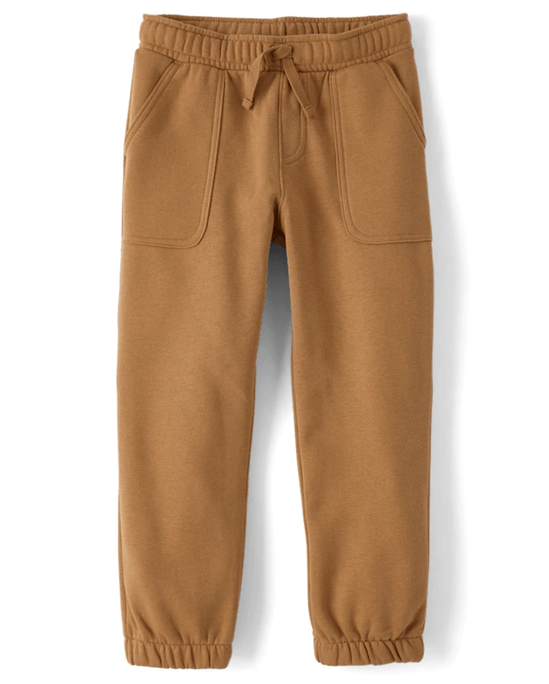 Boys Premium Fleece Loose Carpenter Jogger Pants