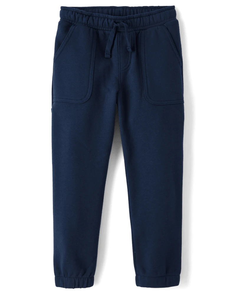 Boys Premium Fleece Loose Carpenter Jogger Pants