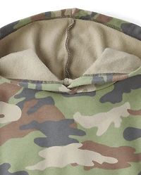 Sweat à capuche en polaire camouflage de qualité supérieure pour enfants