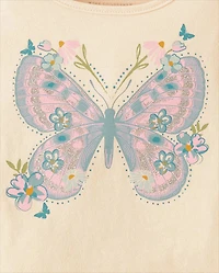 Toddler Girls Butterfly Top 4-Pack
