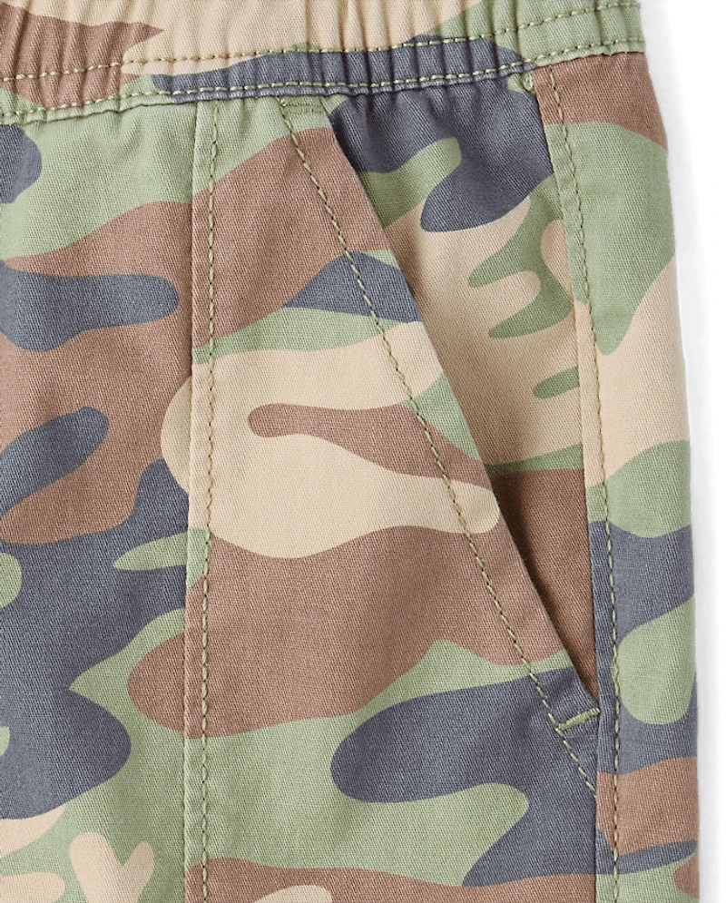 Baby And Toddler Camo Pull On Cargo Jogger Pants