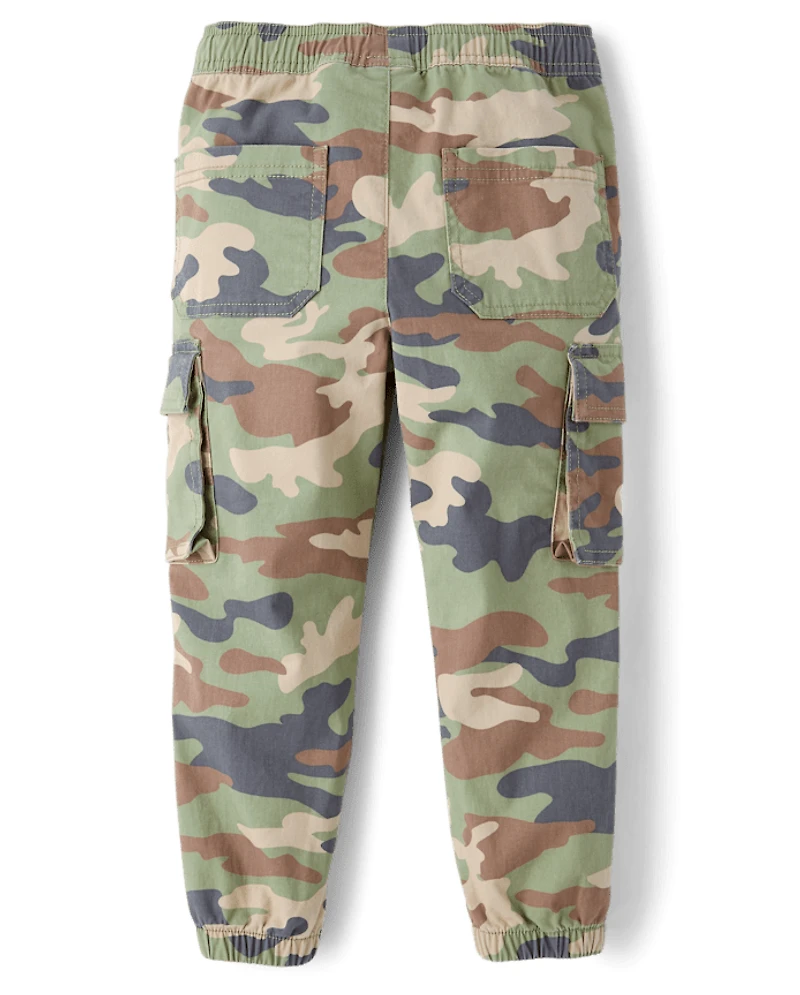 Baby And Toddler Camo Pull On Cargo Jogger Pants