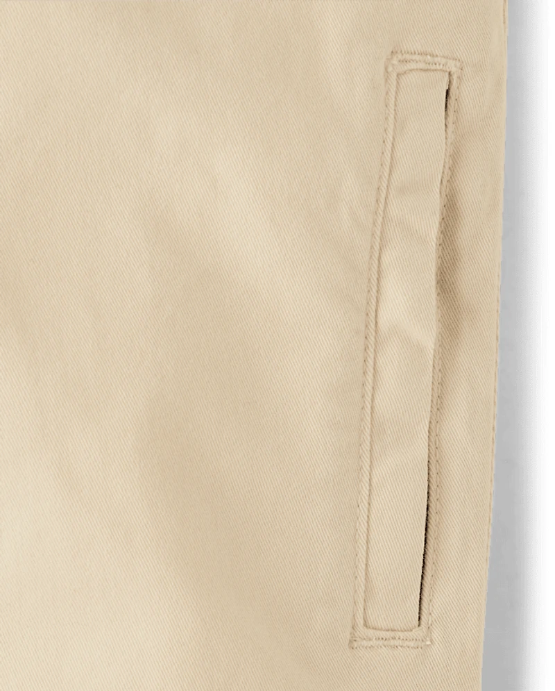 Baby And Toddler Roll Cuff Pull On Chino Pants