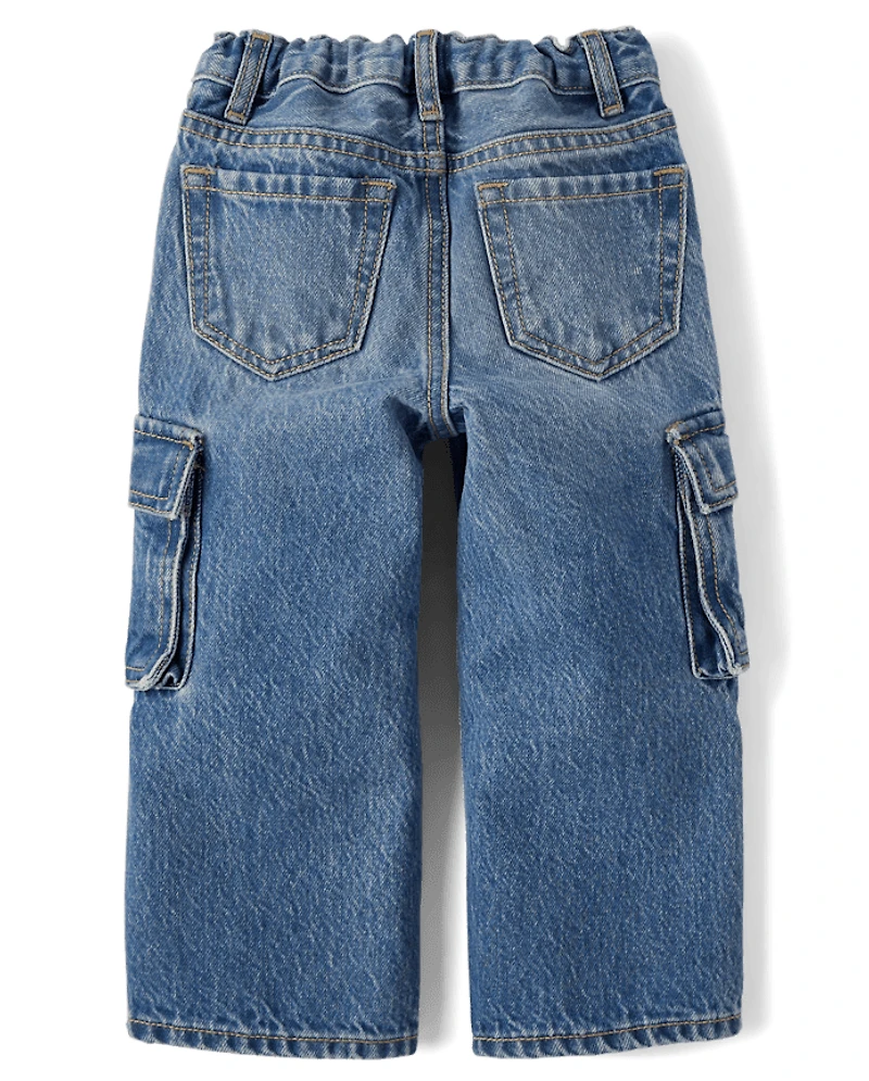 Baby And Toddler Baggy Cargo Jeans