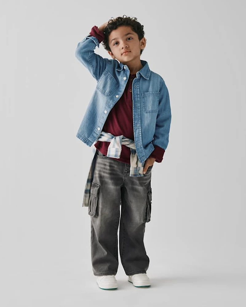 Baby And Toddler Baggy Cargo Jeans