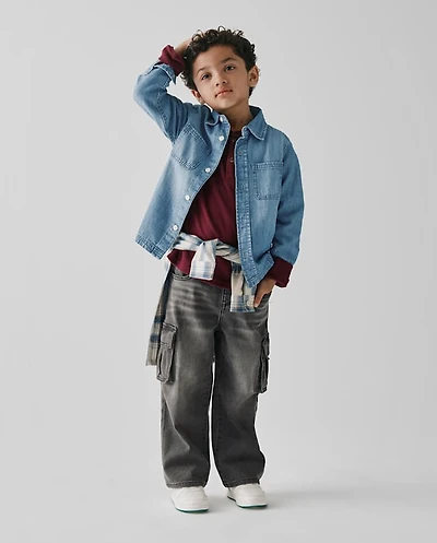 Baby And Toddler Baggy Cargo Jeans