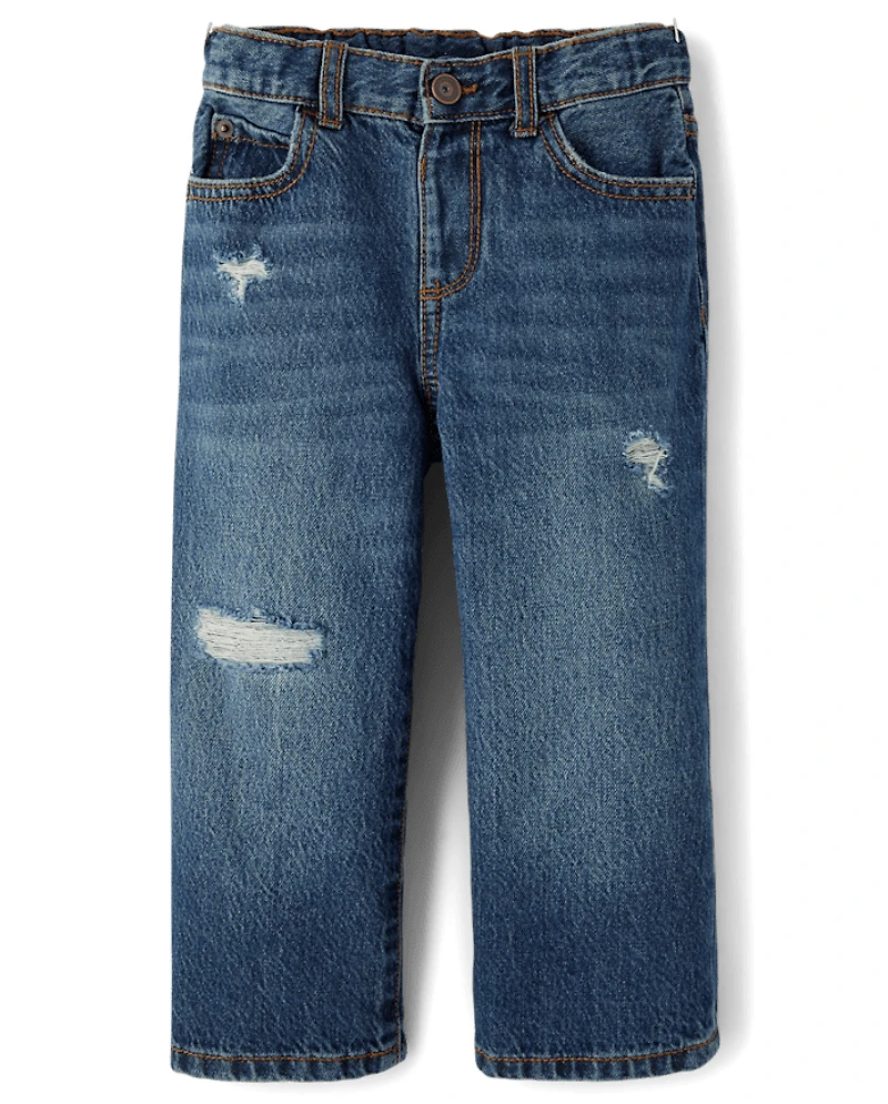 Baby And Toddler Ripped Baggy Jeans