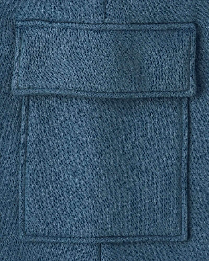 Baby And Toddler Boys Colorblock Premium Fleece 2-Piece Outfit Set