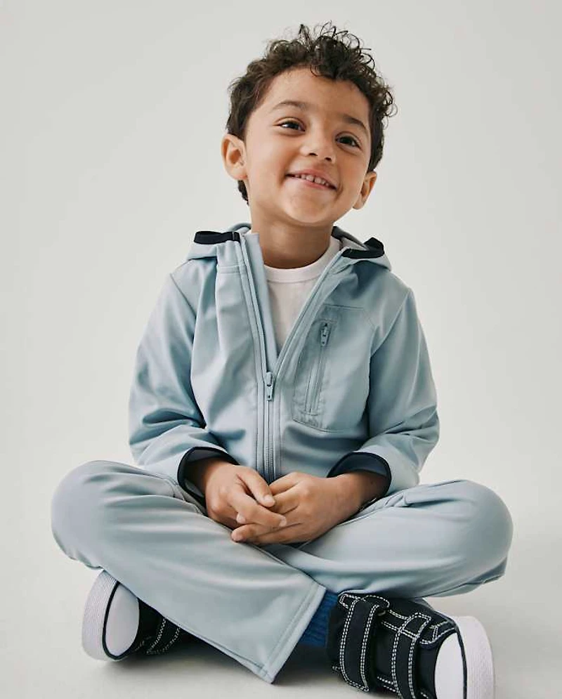 Baby And Toddler Boys Cozy Tech 2-Piece Outfit Set