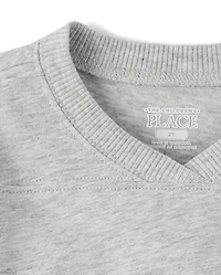 Baby And Toddler Boys Embroidered Varsity Relaxed Football Top
