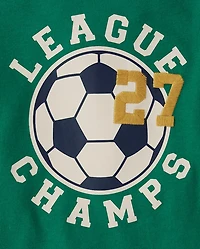 Baby And Toddler Boys Soccer Raglan Top