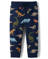 Baby And Toddler Boys Print Premium Fleece Jogger Pants