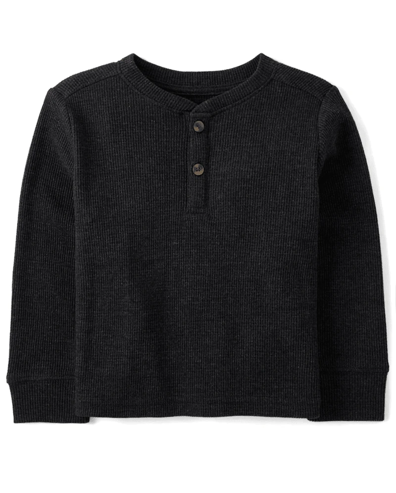 Baby And Toddler Boys Thermal Henley Top