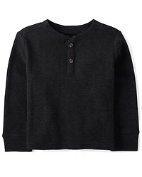 Baby And Toddler Boys Thermal Henley Top