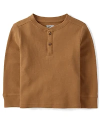 Baby And Toddler Boys Thermal Henley Top