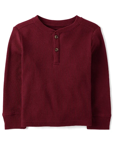 Baby And Toddler Boys Thermal Henley Top