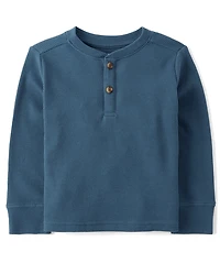 Baby And Toddler Boys Thermal Henley Top