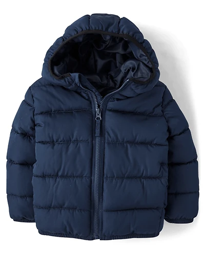 Toddler Boys Hooded Puffer Jacket
