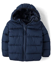 Toddler Boys Hooded Puffer Jacket