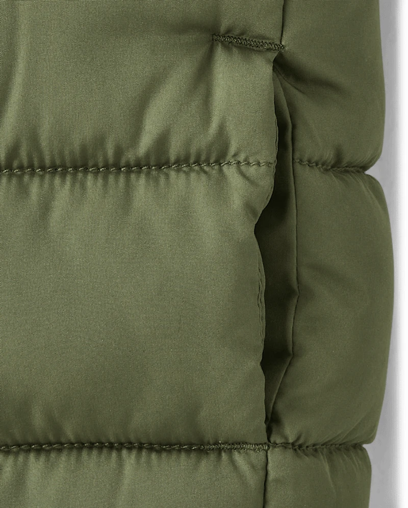 Doudoune à capuche pour tout-petits garçons