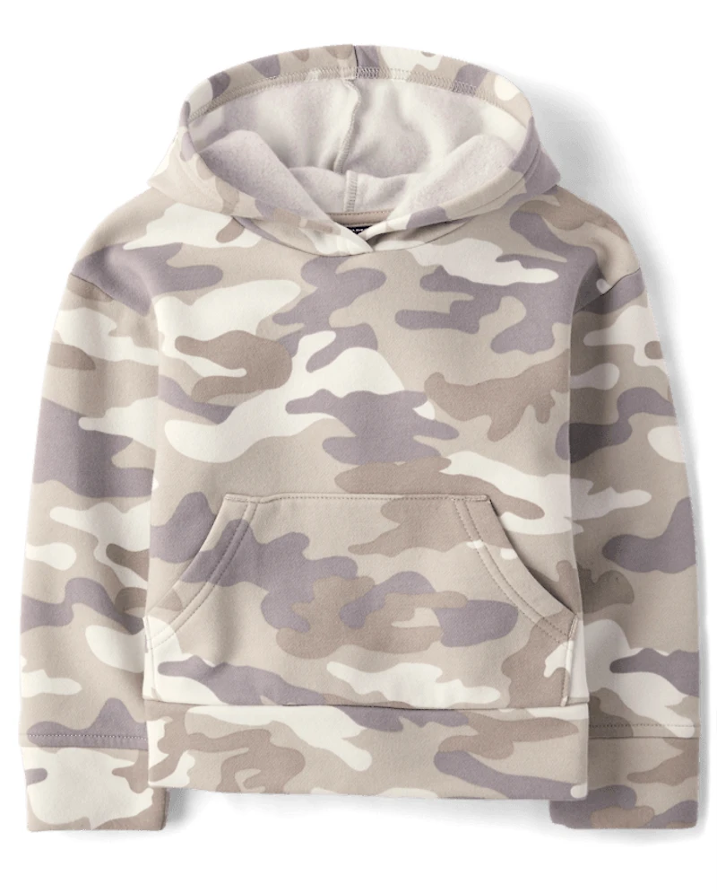 Sweat à capuche en polaire camouflage de qualité supérieure pour bébé et tout-petit