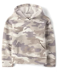 Sweat à capuche en polaire camouflage de qualité supérieure pour bébé et tout-petit