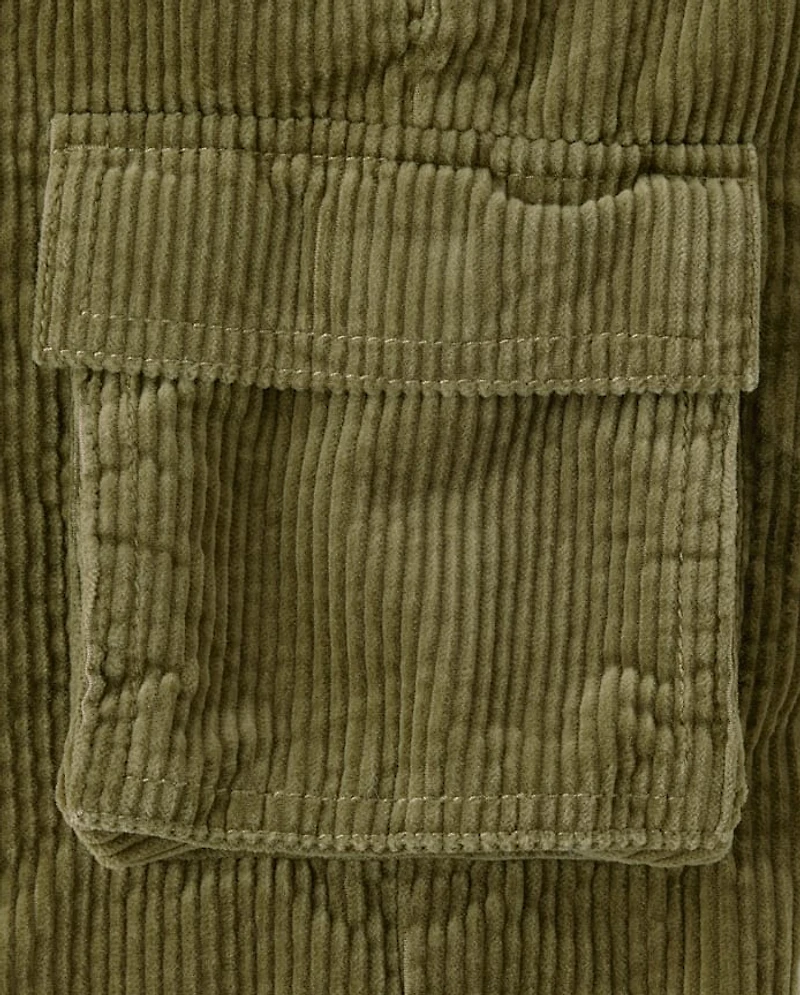 Baby And Toddler Corduroy Wide Leg Cargo Pants