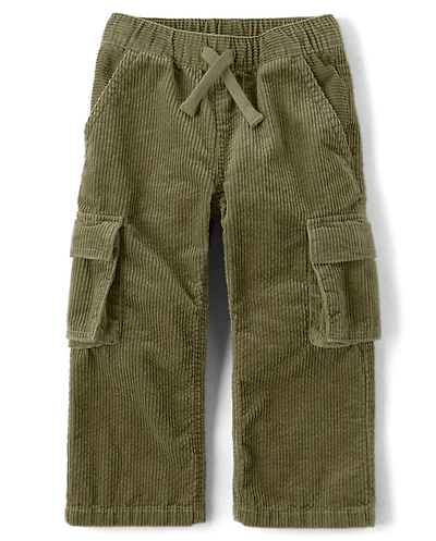 Baby And Toddler Corduroy Wide Leg Cargo Pants