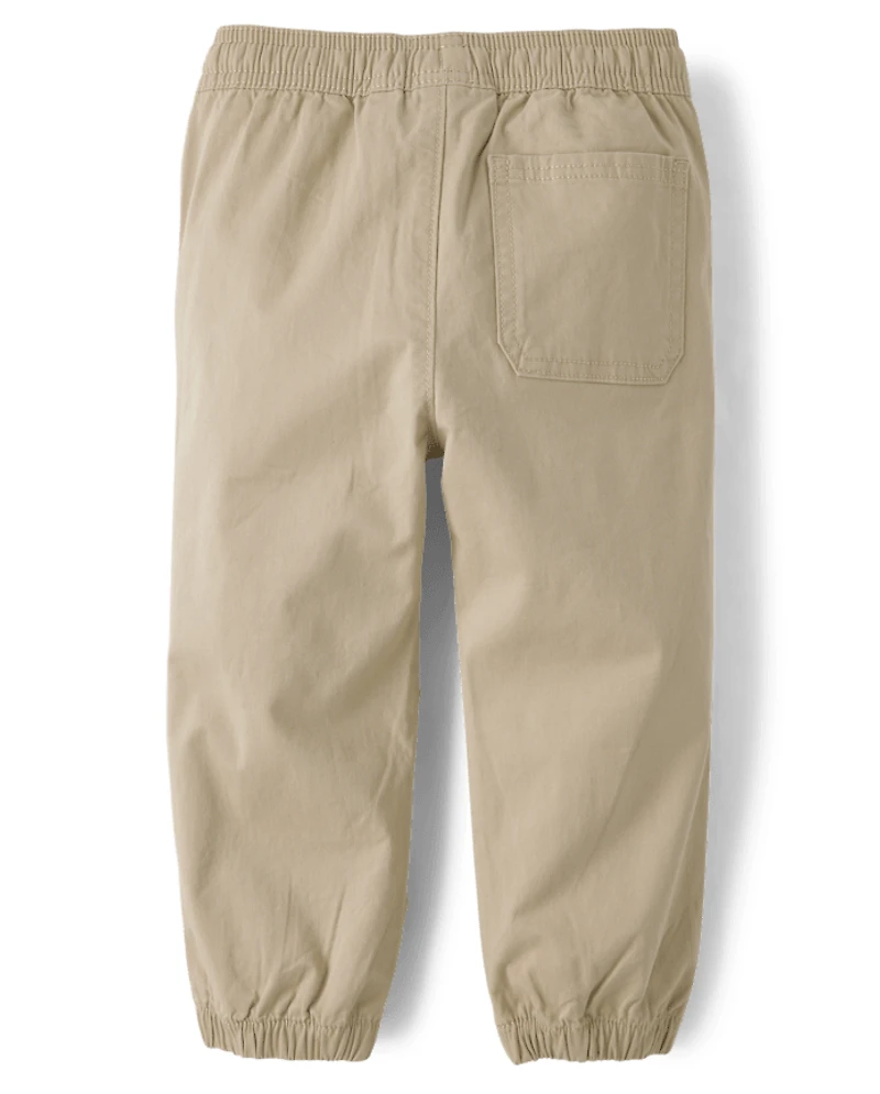 Baby And Toddler Embroidered Varsity Pull On Jogger Pants